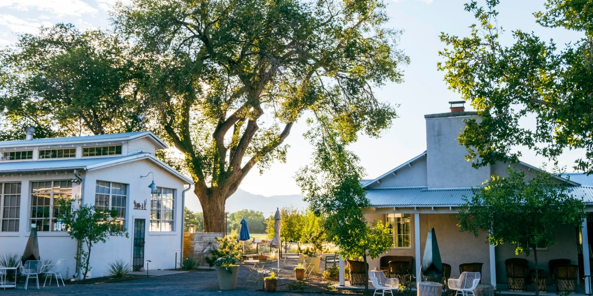 Courtyard at Los Poblanos Inn and Lavender Farm