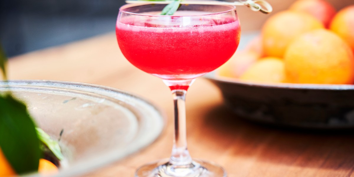 Bella Coola pink cocktail recipe
