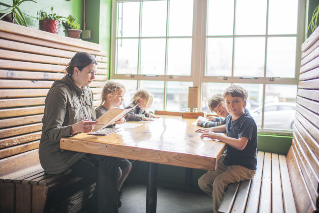 Chelsea Day and kids at Astoria Warrenton KOA