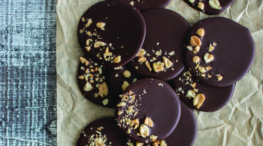 Chocolate Peanut Butter Mendiants