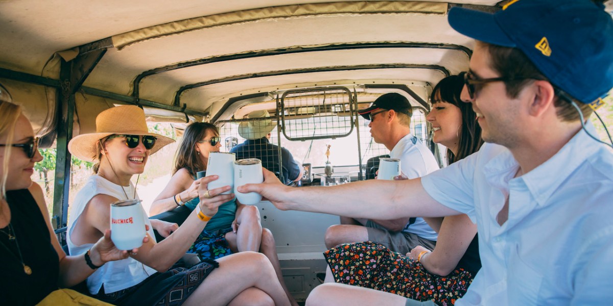 Huichica Music Festival Attendees Toast