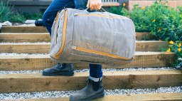 Carrying Mission Rover backpack