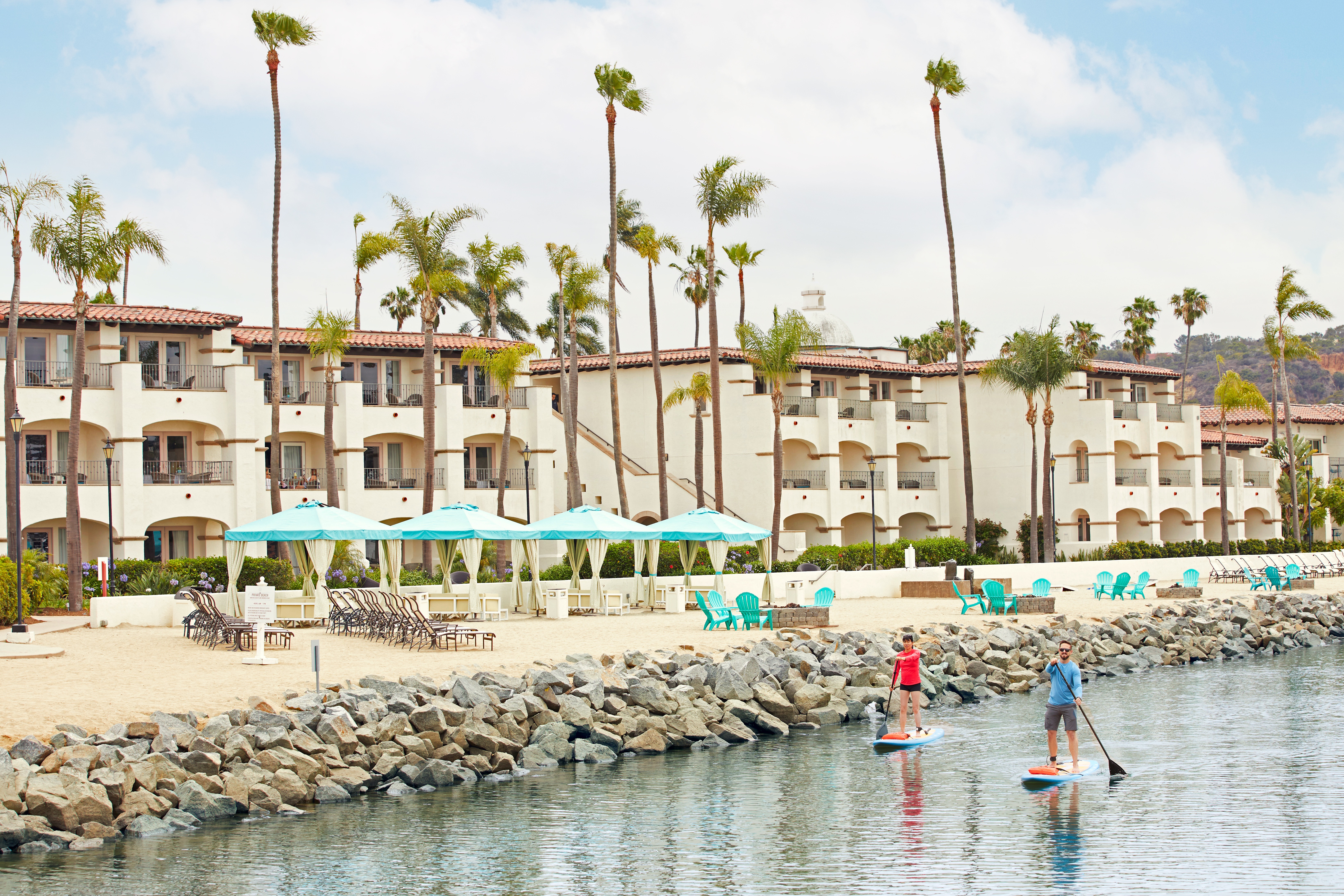 paddle-boarding