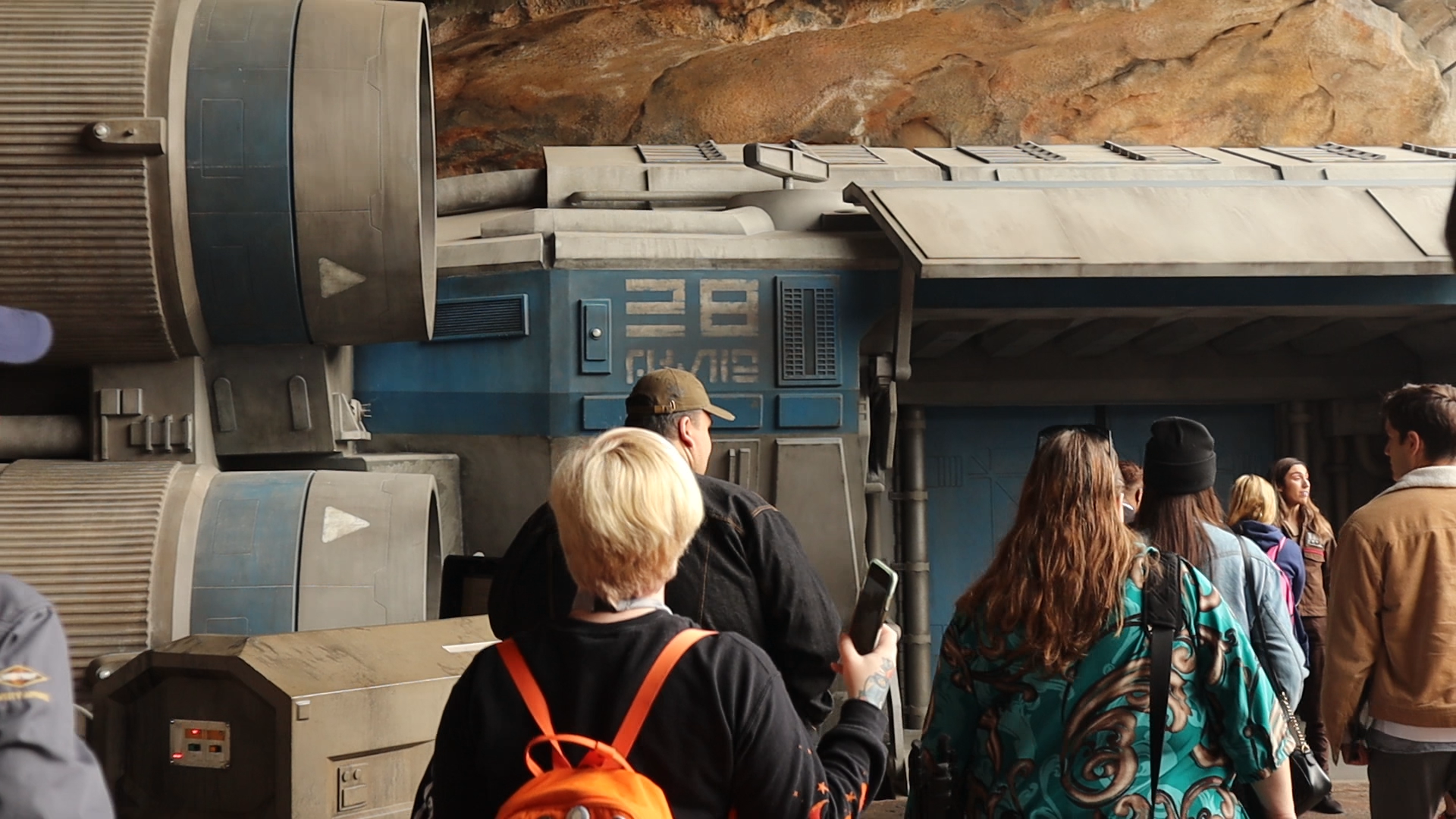 Rise of the Resistance riders board a transport ship.