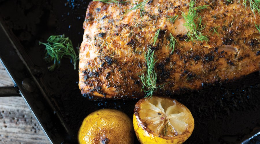 Roast king salmon recipe