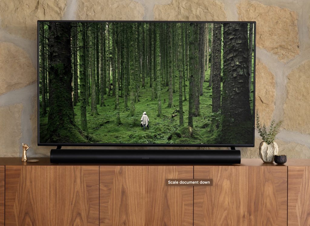 Sonos Arc Speaker in living room