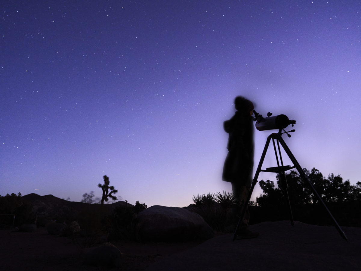Stargazing with a telescope