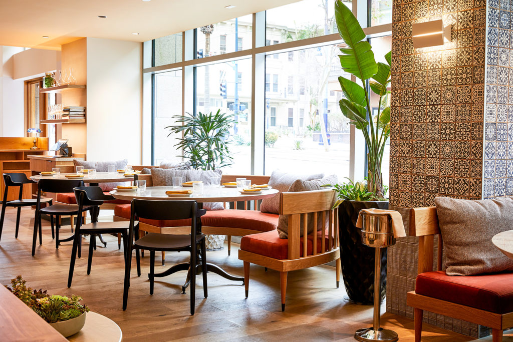 plants in Callie restaurant San Diego