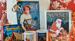 vintage sunset magazine mugs cards puzzles and totes