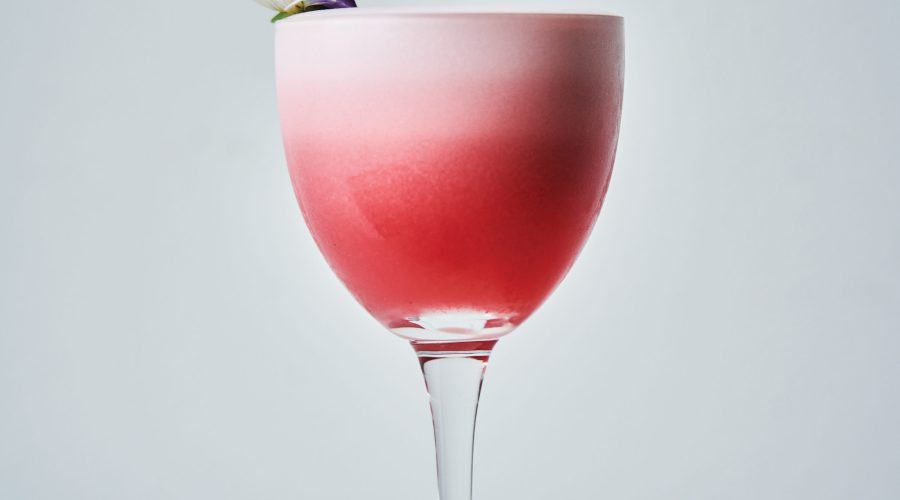 Miss Nick pink brandy cocktail from Tomo restaurant in Seattle