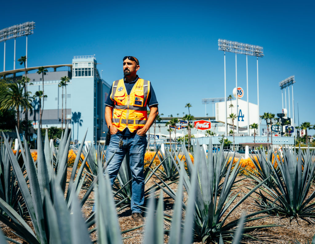 Chaz Perea at Dodgers stadium