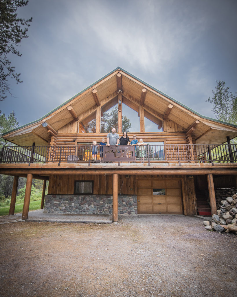 The Day family at West Glacier KOA