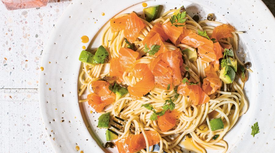 Wine-Style-Chilled-Smoked-Salmon-Spaghetti