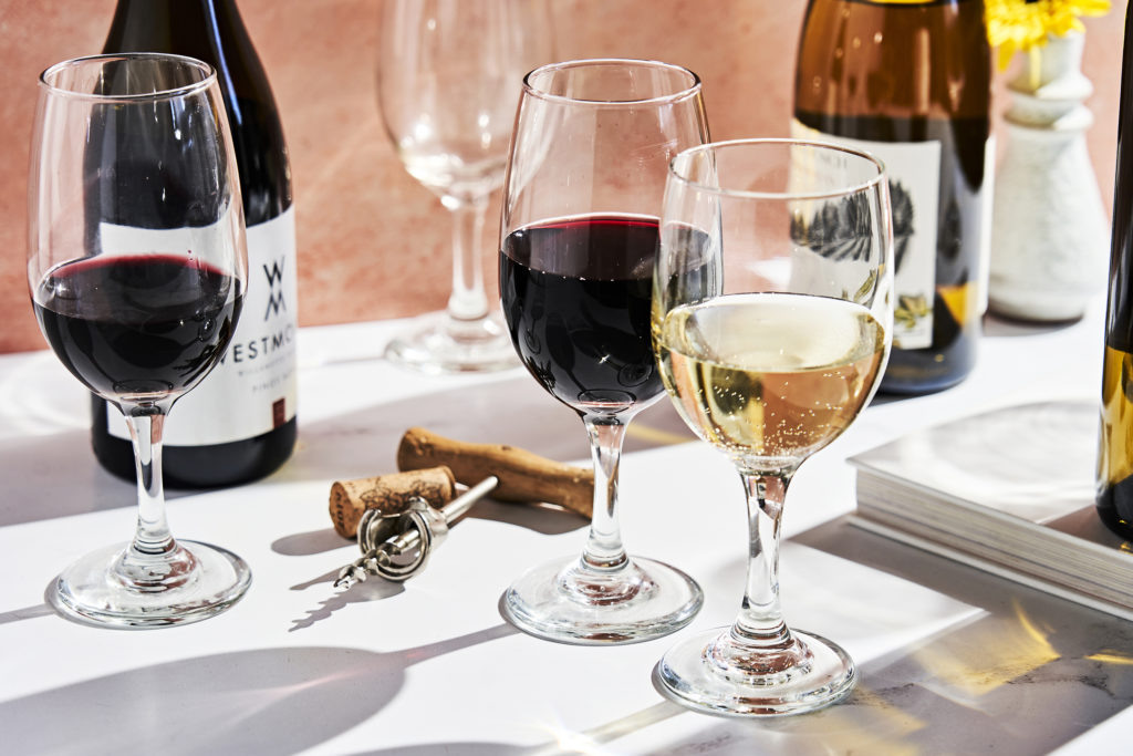 Sunset Wine Club glasses