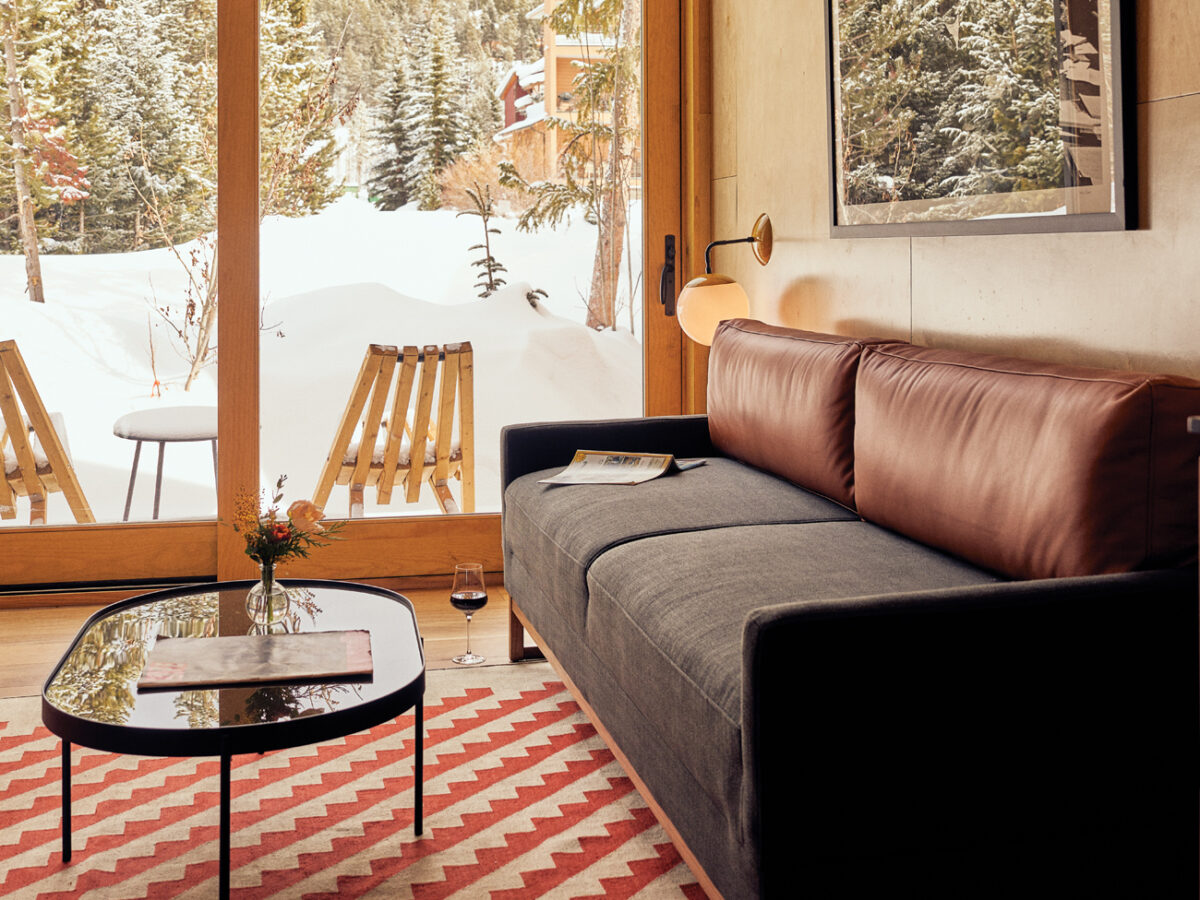 A-Frame Club Cabin Living Space