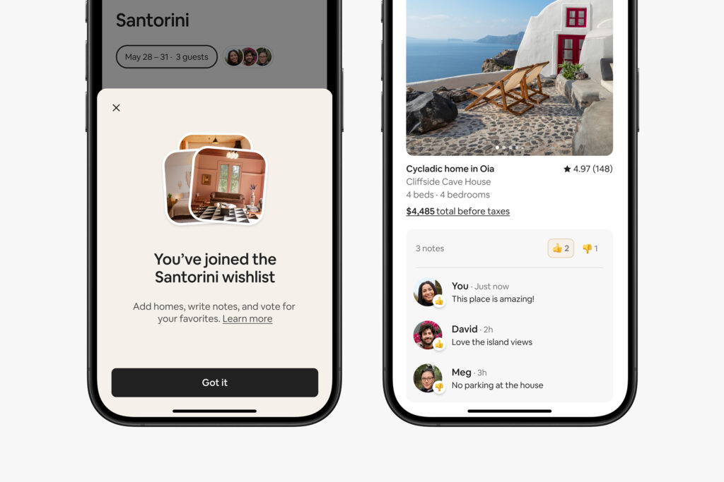 Airbnb Group Trip Wishlist