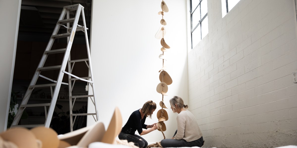 Alexis Garrett and Nicole Novena at work on Chime