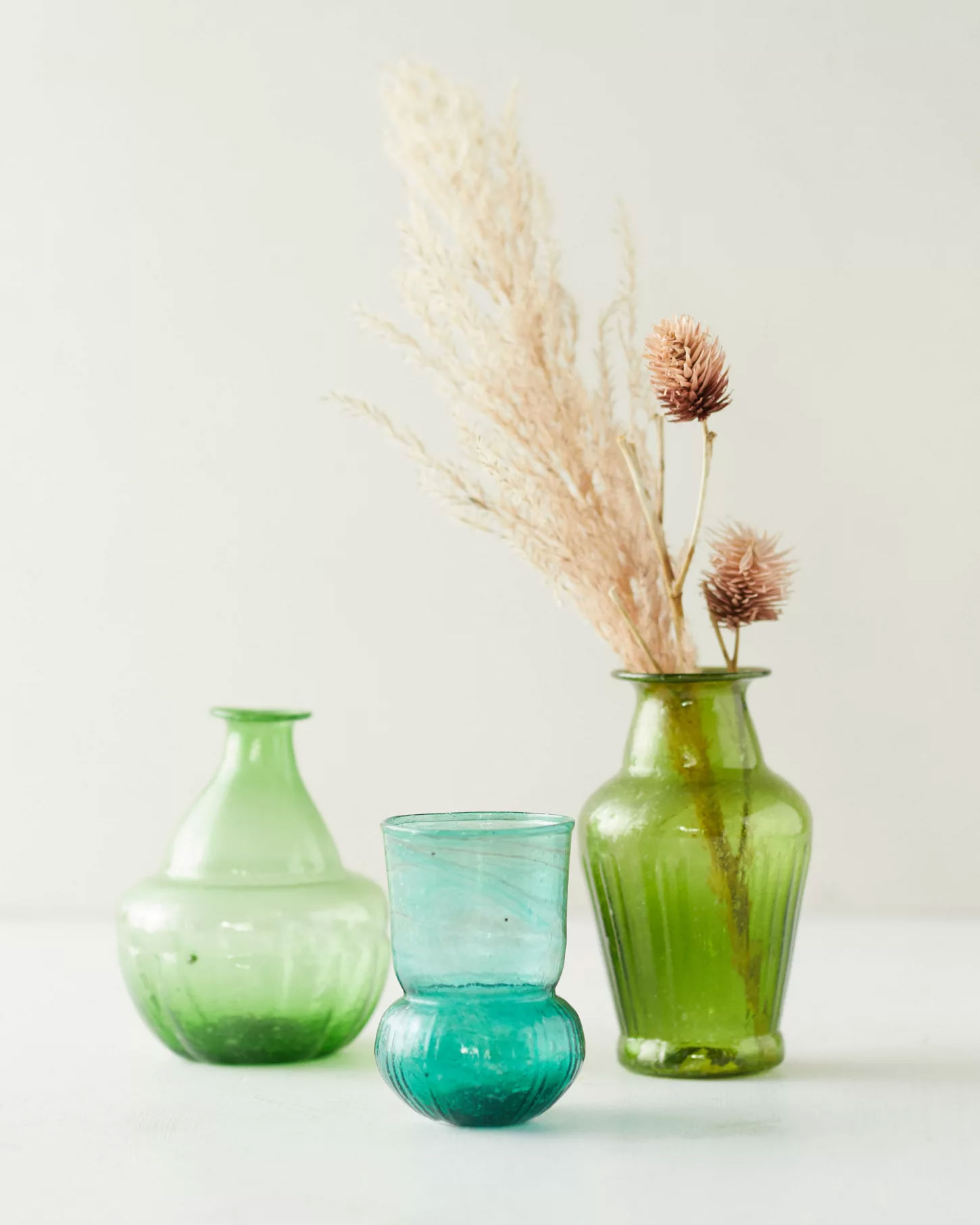 Anthropologie Recycled Glass Bud Vases