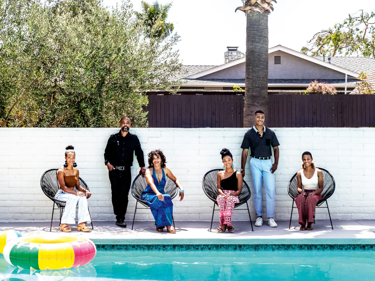 Smith Family by the Pool