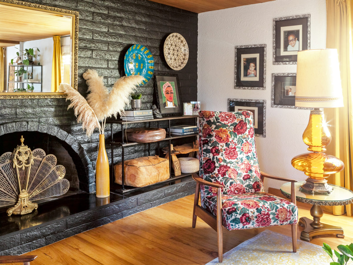 Family Room with a Wooden Ceiling