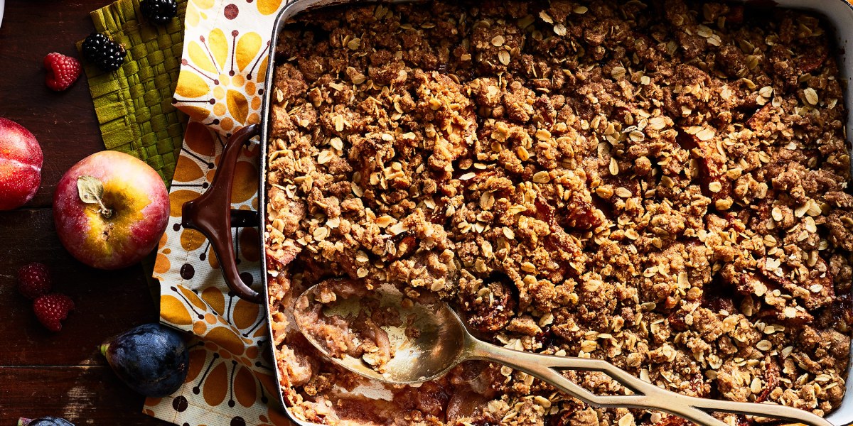 Apple Crisp with Brandy and Spices