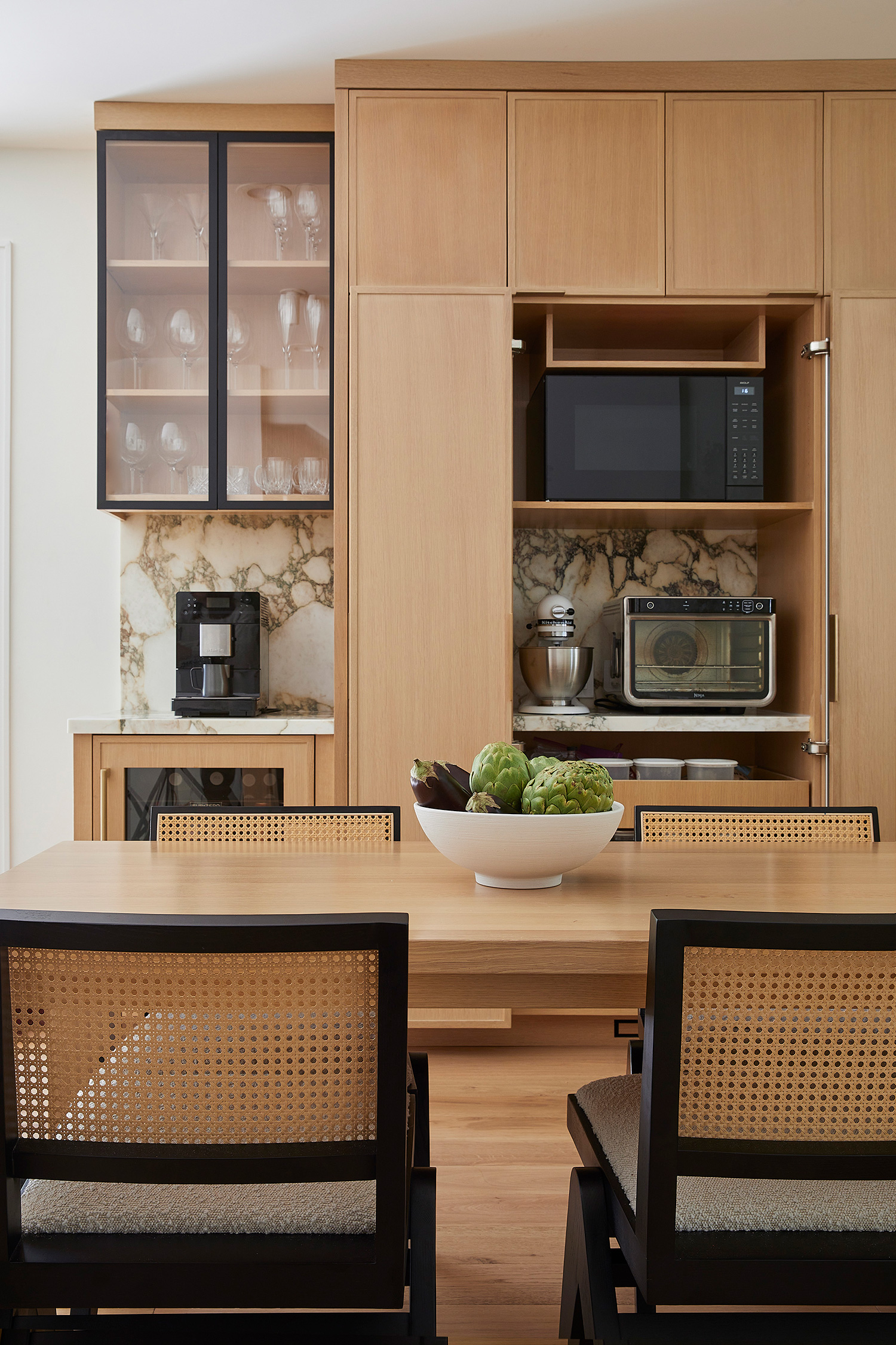 Appliance Cabinets in Fremont Kitchen by Nina Jizhar