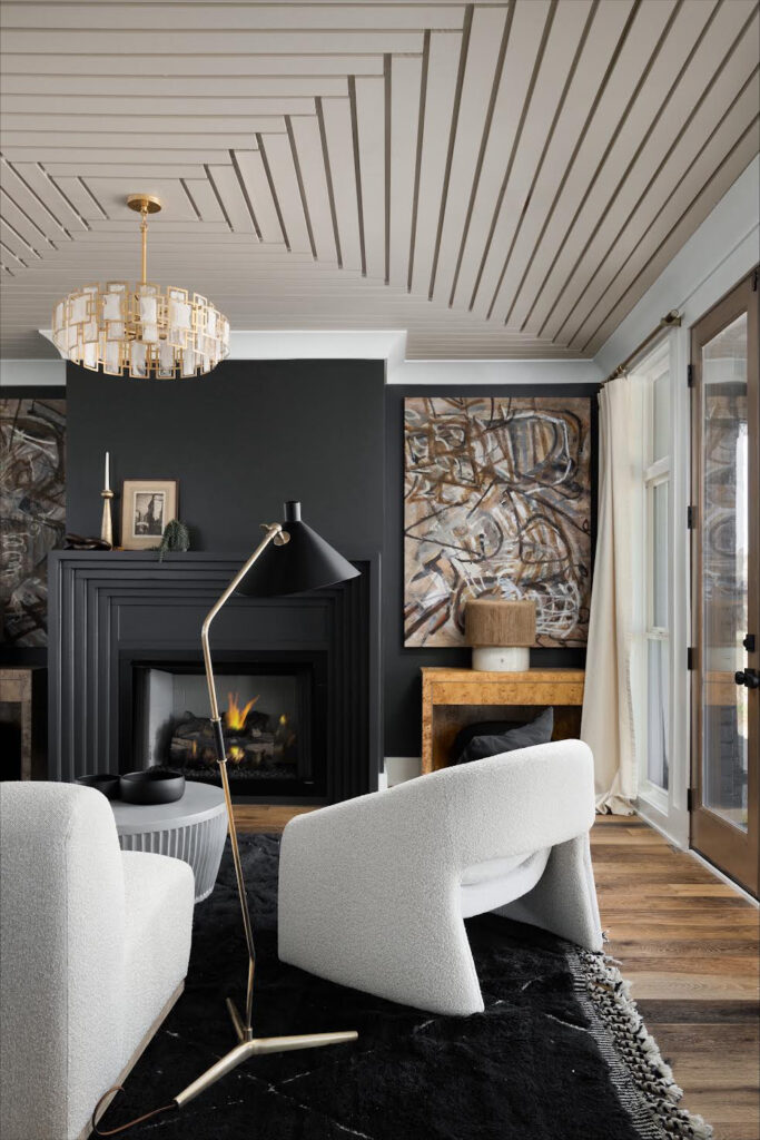 Art Deco Living Room Brown