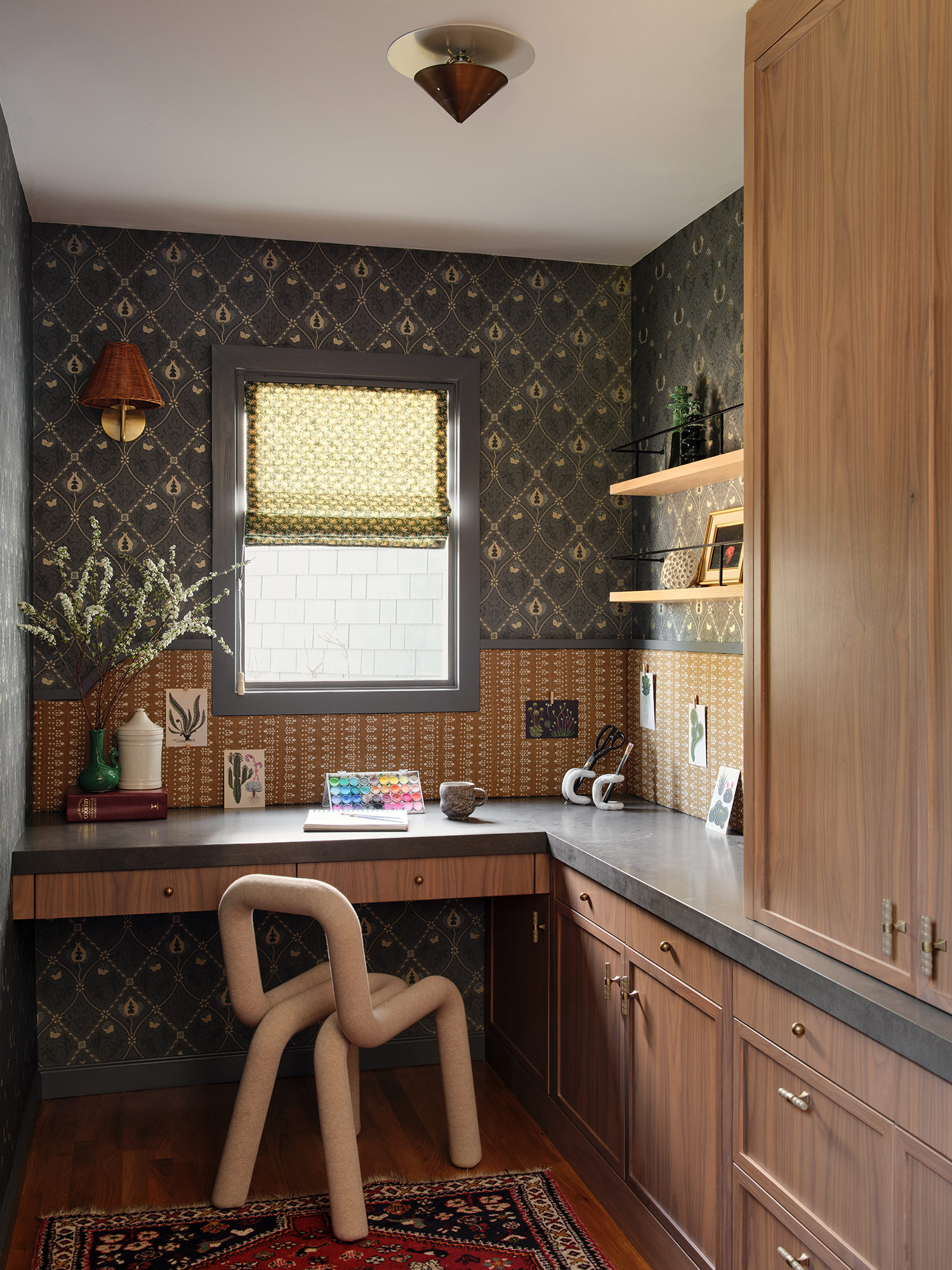 Art Nook in Marin County House by Caitlin Jones Design