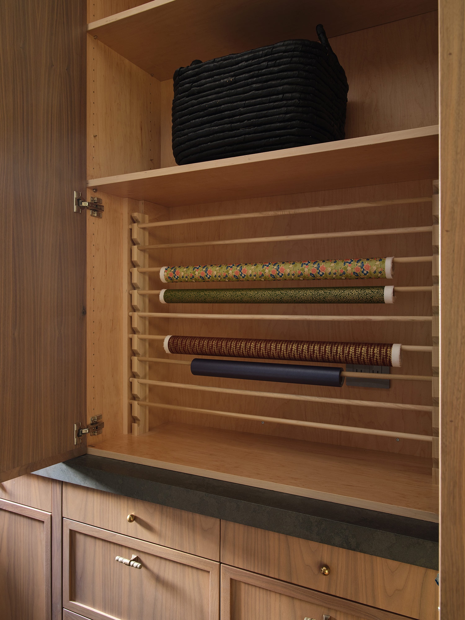 Art Storage in Marin County House by Caitlin Jones Design