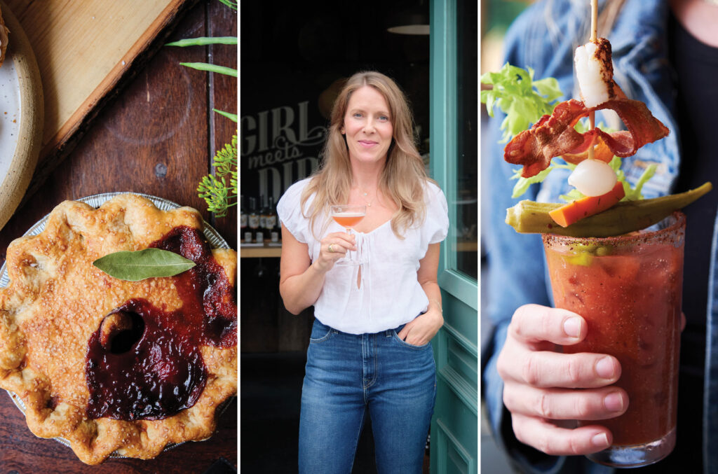 Blackberry Pie from Orcas Island Bakery, Audra Lawlor, Bloody Mary from Brown Bear Baking