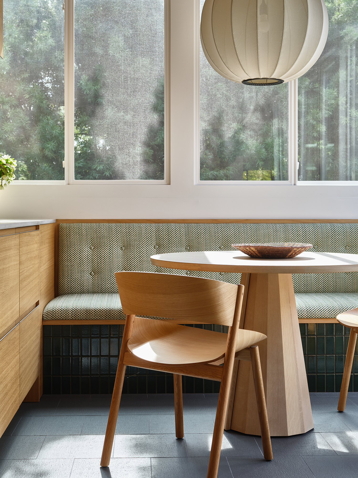 Banquette in Galley Kitchen by Kirsten Blazek