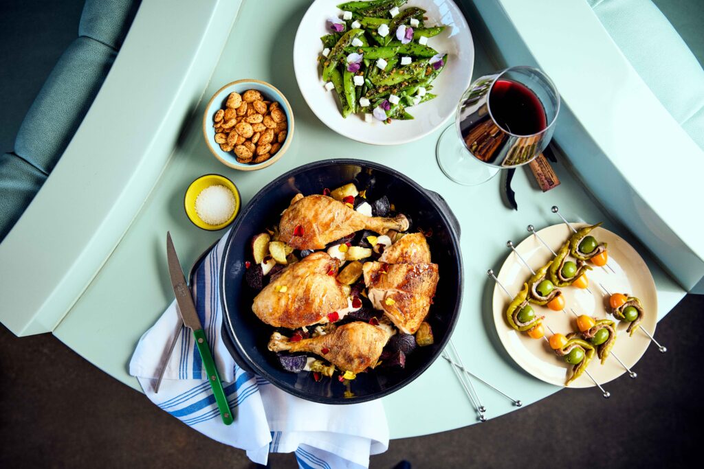 Bar Etoile Dishes from Above