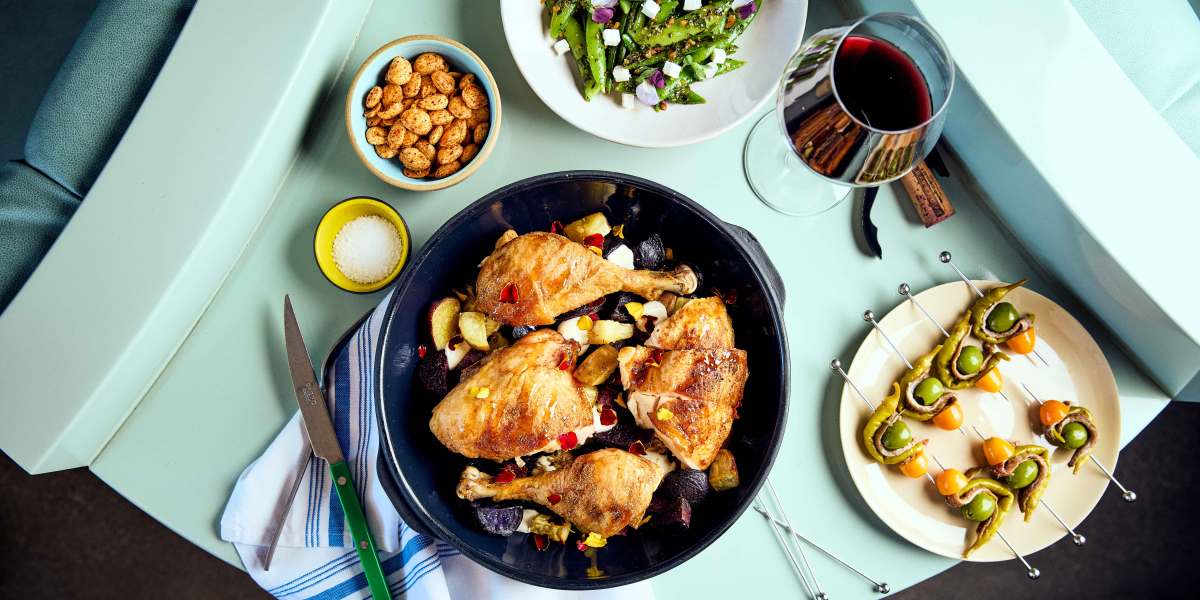 Bar Etoile Dishes from Above