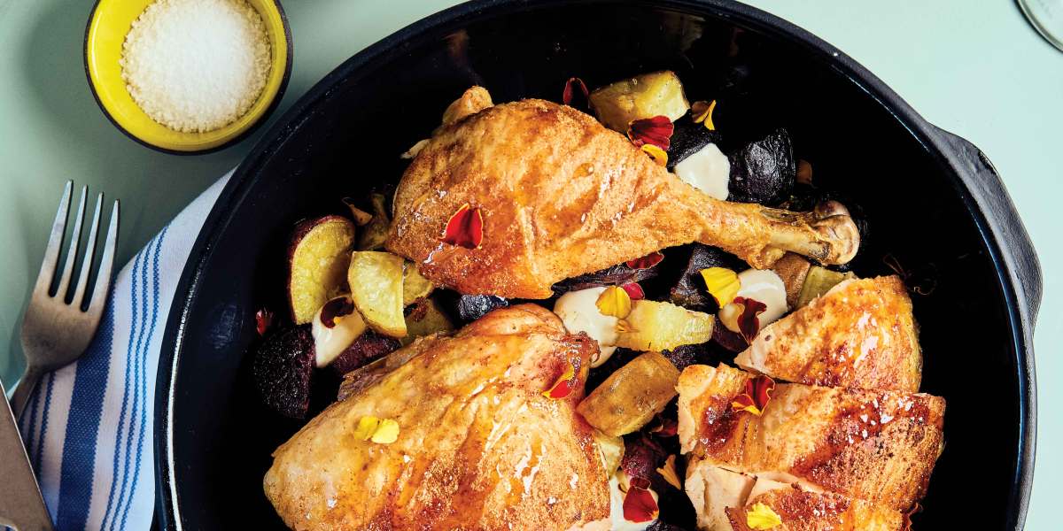 Spatchcocked Roasted Chicken