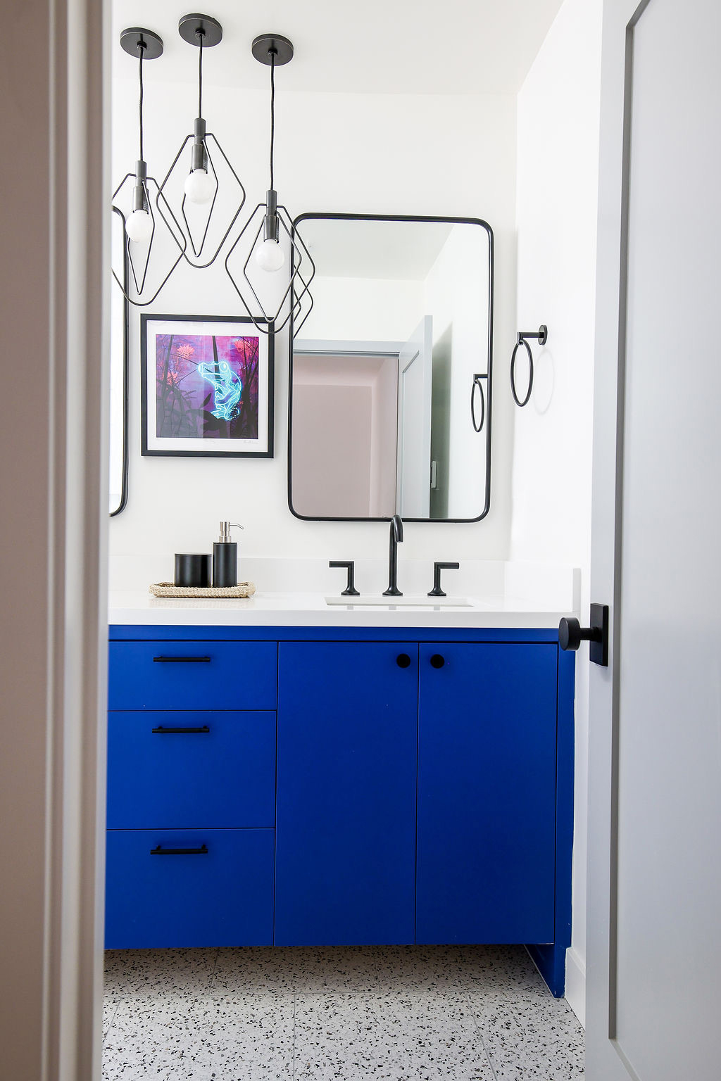 Bathroom in Bay Area Townhouse by Collected Interiors