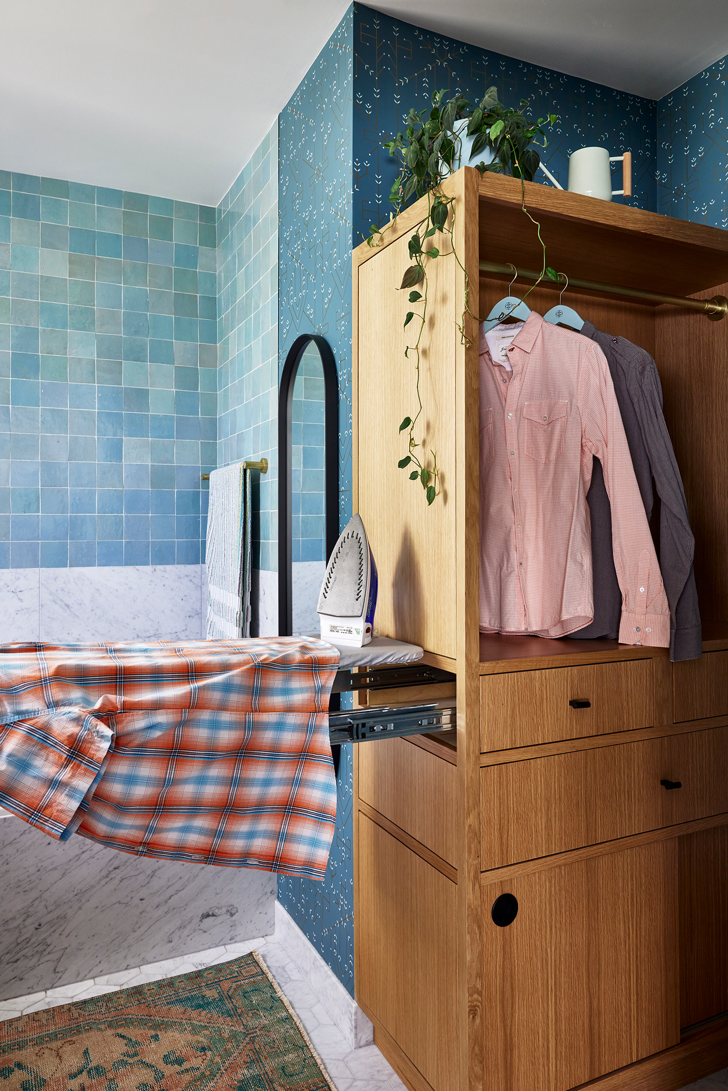 Bathroom Cabinet in Mission Condo by Jeannie Fraise
