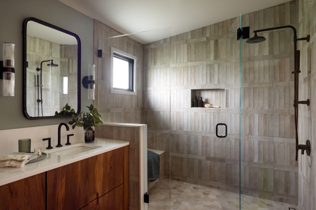 Bathroom in Camano Island Cabin by Shannon Adamson