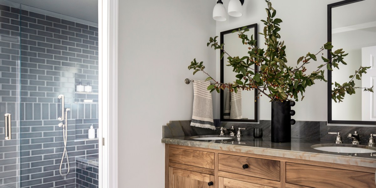 Bathroom Makeover in San Mateo Bathroom by Melinda Mandell