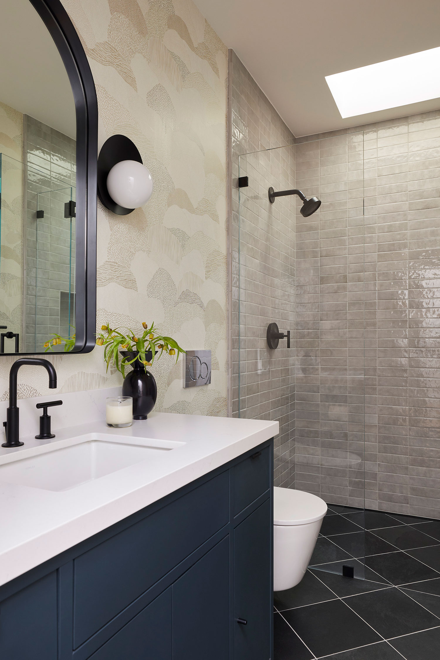 Bathroom in San Mateo Remodel by Banner Day Interiors and YAC