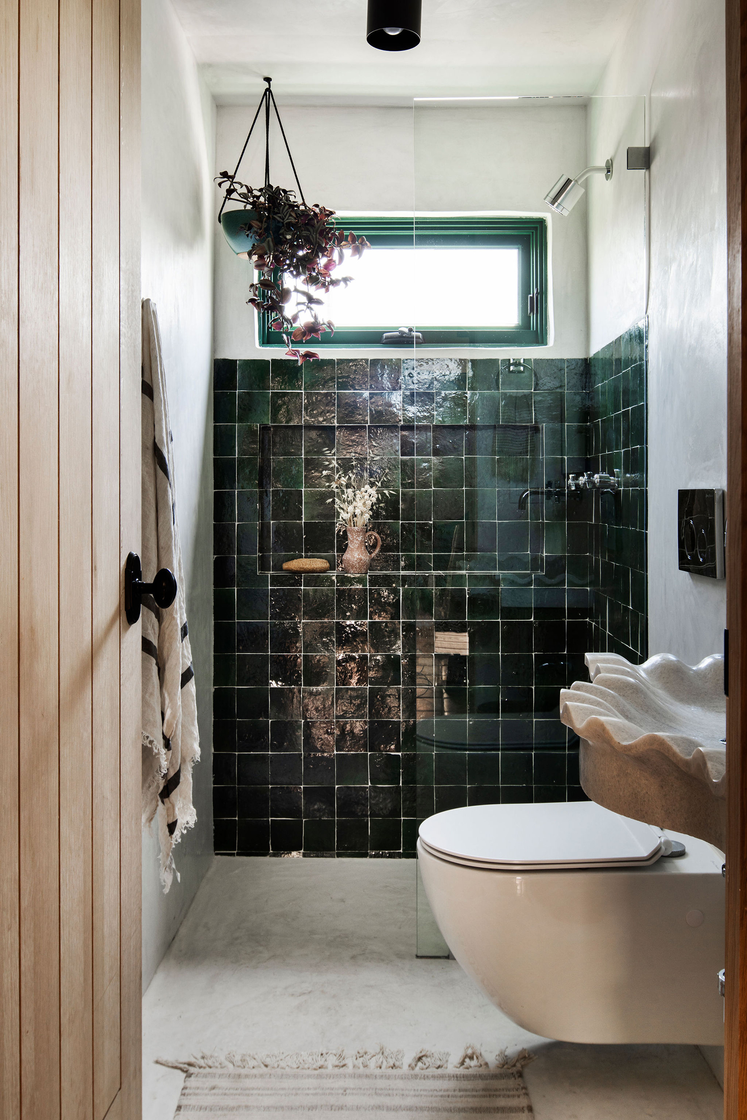 Bathroom Shower in Highland Park House by Bungalowe