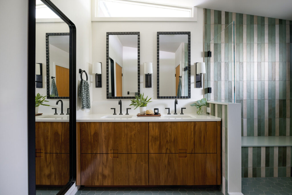 Bathroom Vanity in Camano Island Cabin by Shannon Adamson