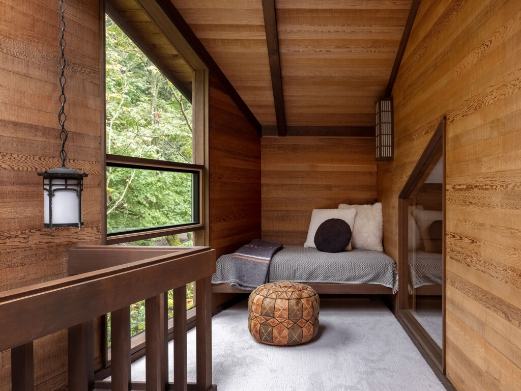 Bedroom in Seattle Mid-Century House by KP Spaces