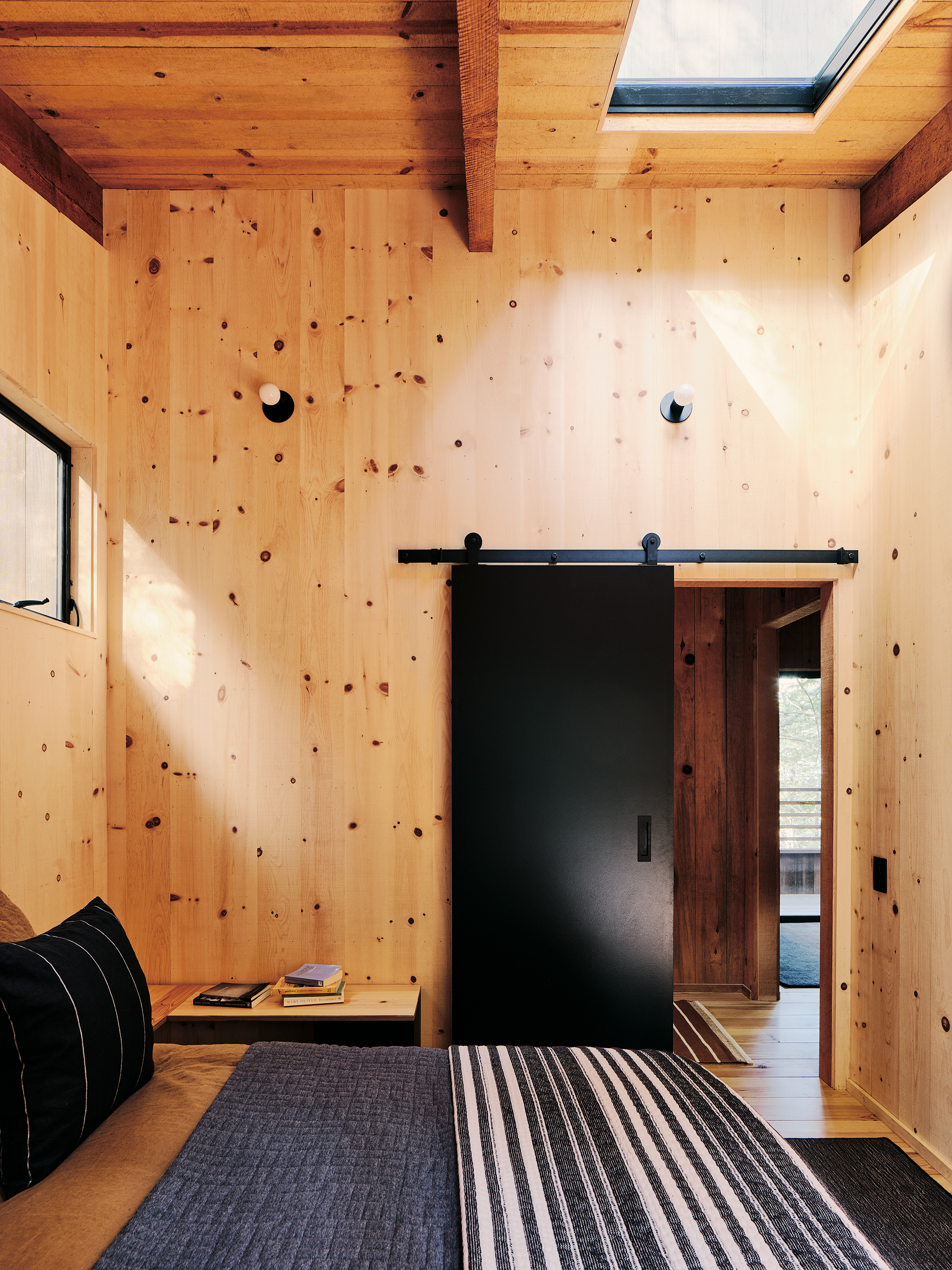 Bedroom Skylight in Sea Ranch Cabin