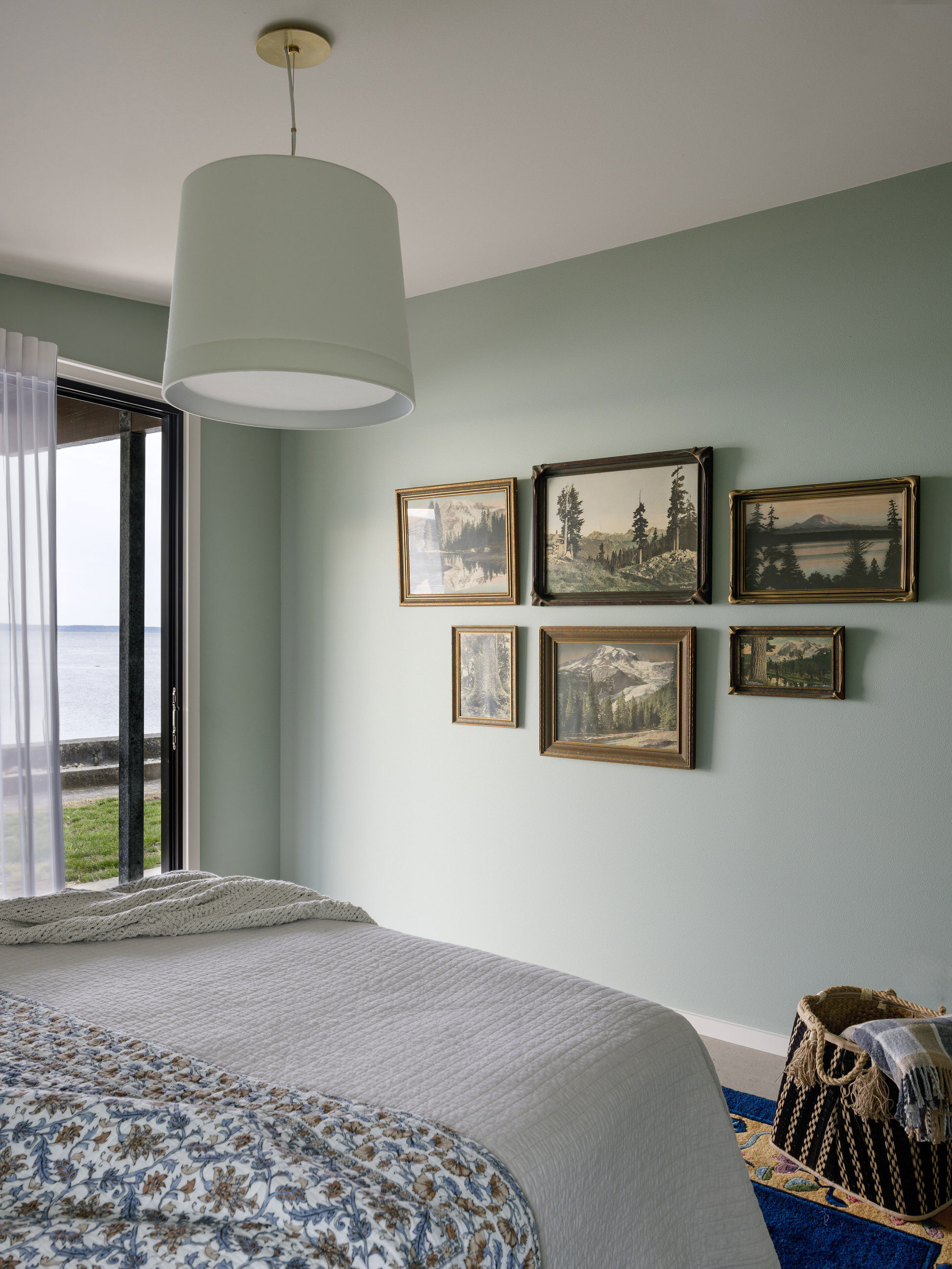 Bedroom in Camano Island Cabin by Shannon Adamson