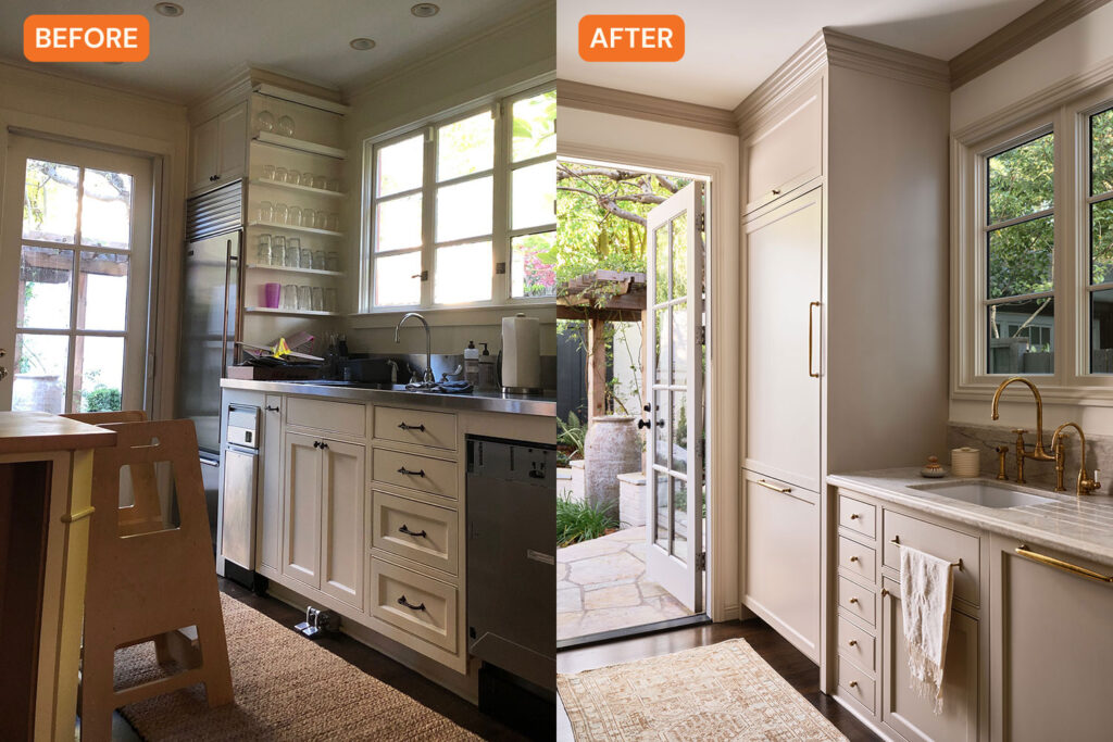 Before and After Door Piedmont Kitchen by Evgenia Merson