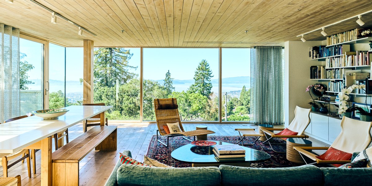 Berkeley Modern Living Room Window Views