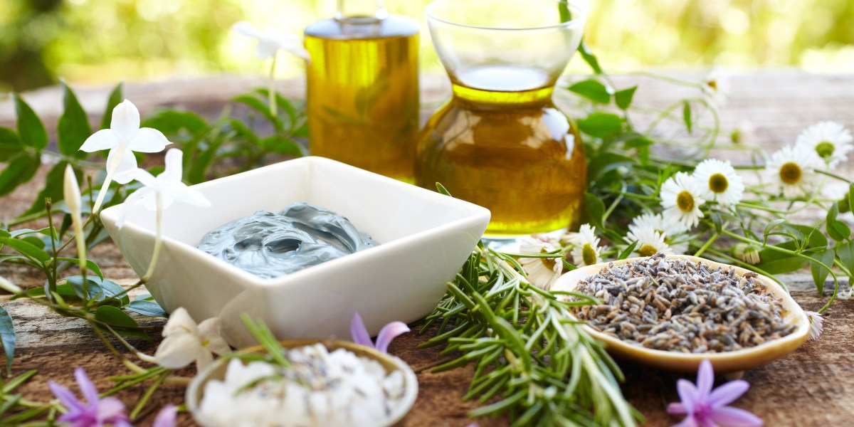 Herbs, Massage Oil, Mud Mask, Rosemary, Salt