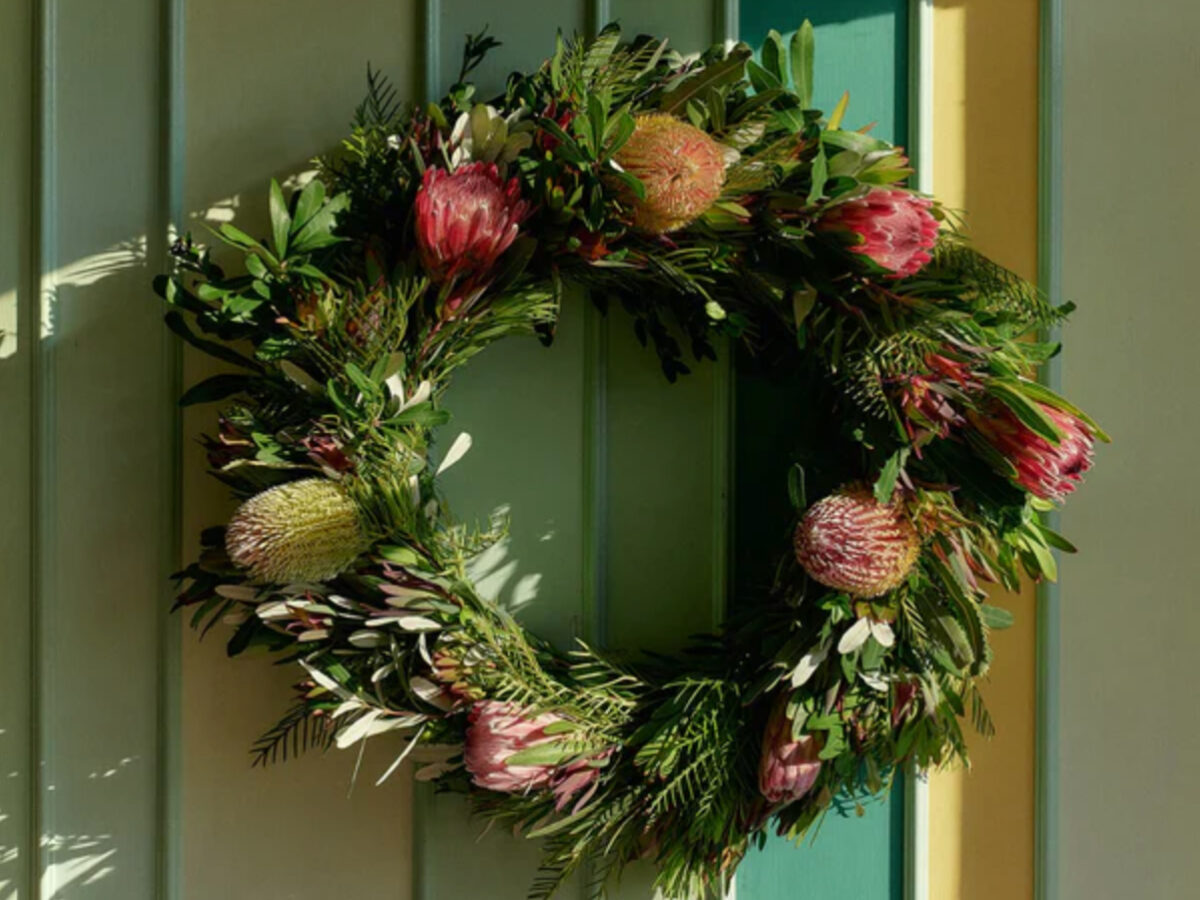 Australian Protea Wreath