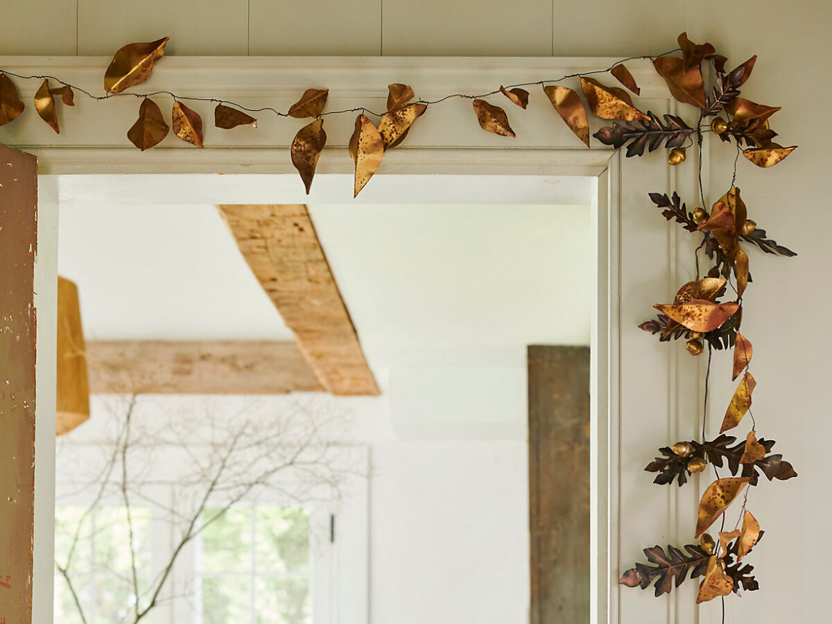 Gilded Leaf Garland