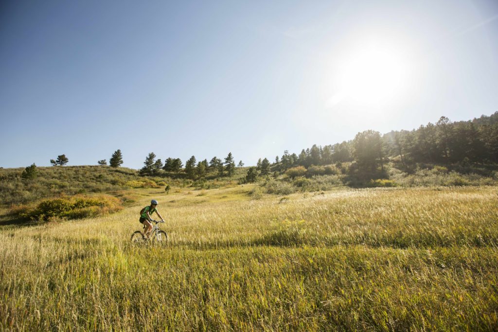 Woman on a Mountain Bike